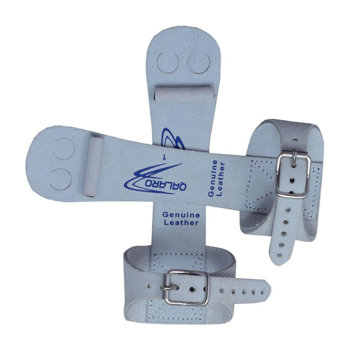 Qalaro Single Buckle PRO SLIM Leather Gymnastics Grips, Wristbands & Drawstring Bag