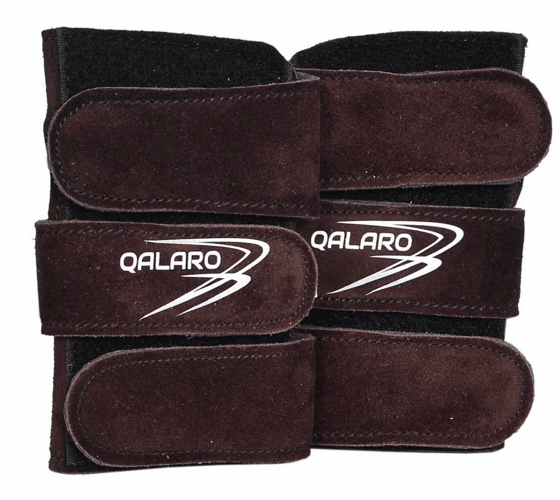 Suede Wrist Supports (Pair) - Dark Brown