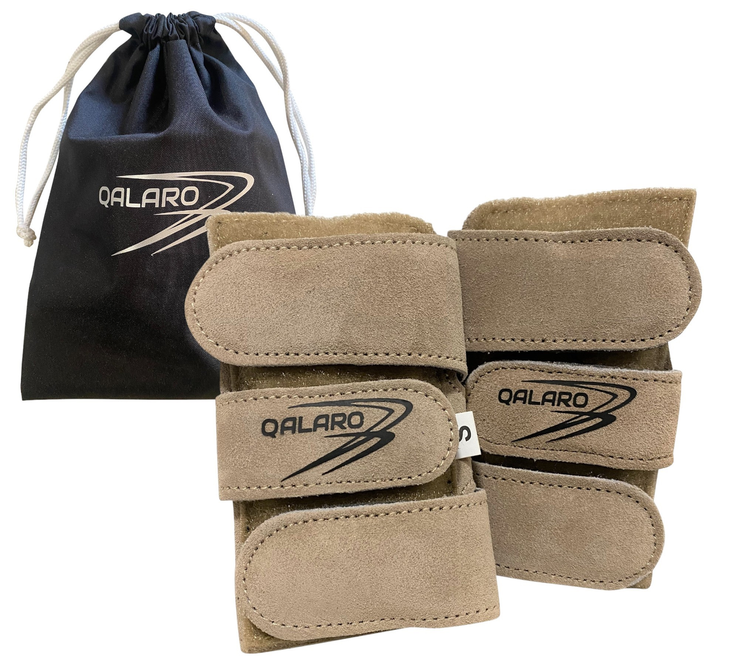 Suede Wrist Supports (Pair) - Sand