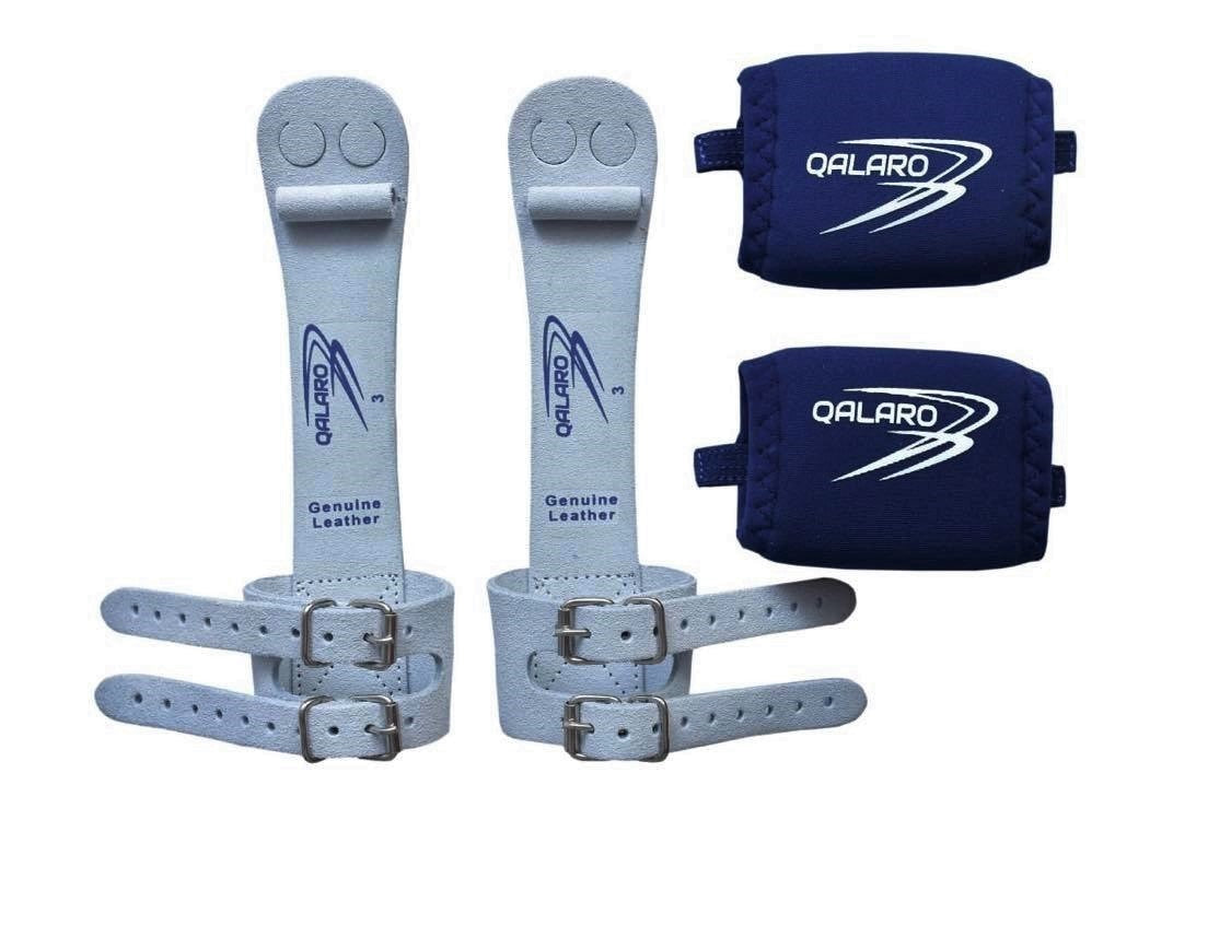 Double Buckle PRO SLIM Grips with Neoprene Wristbands
